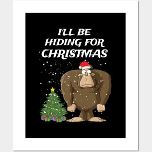 Bigfoot Christmas Posters and Art